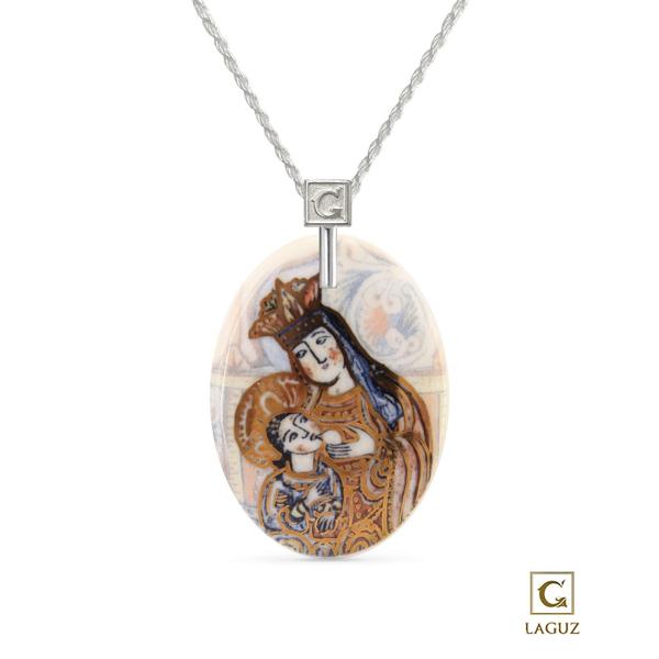 Pendant oval - "Armenian Miniature" collection