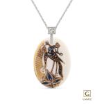 Pendant oval - "Armenian Miniature" collection