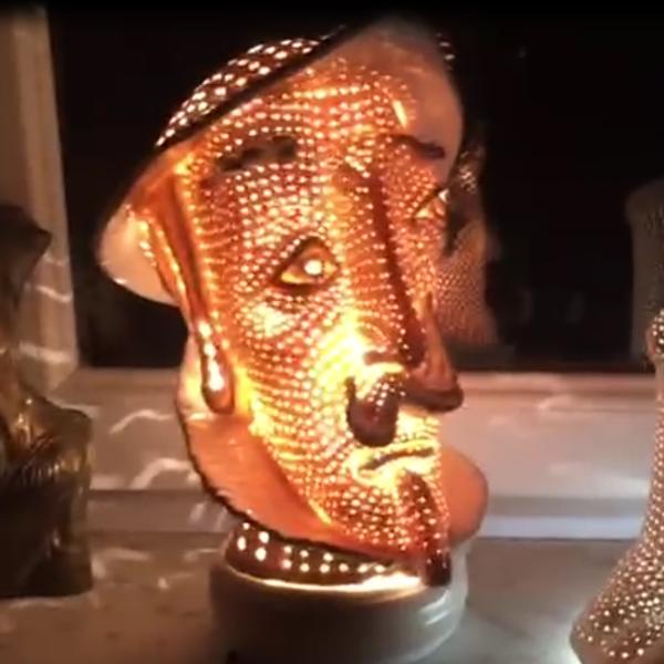 Sculpture lamps  "Don Quixote"