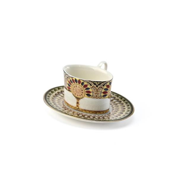 Coffee Cup & Saucer "Golden portal"