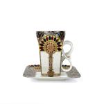Tea Cup with saucer  "Golden Portal"