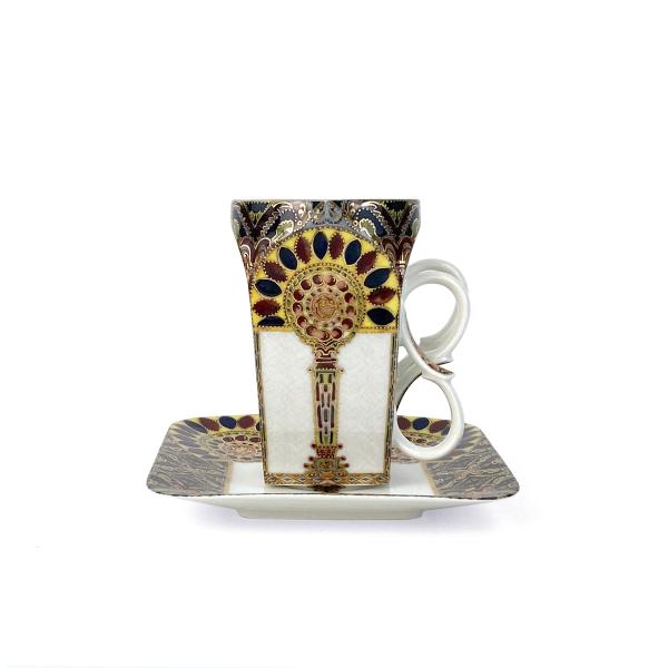 Tea Cup with saucer  "Golden Portal"