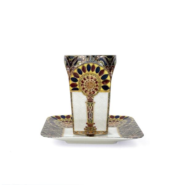 Tea Cup with saucer  "Golden Portal"