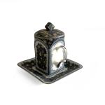 Tea Cup with cup and saucer  "Velvet blue"